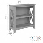 Petite bibliothèque à 2 étagères