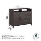 Bahut de rangement pour bureau à domicile