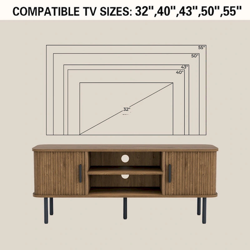 Meuble TV pour téléviseurs jusqu'à 55 pouces