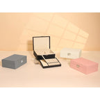 Boîte à bijoux 2 couches pour filles et femmes, cadeaux d'anniversaire, organisateur de bijoux en cuir PU avec tiroir, plateau à bijoux amovible