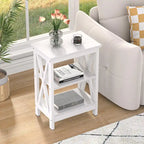 Table de chevet moderne avec 3 étagères de rangement
