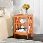Table de chevet moderne avec 3 étagères de rangement