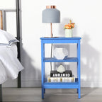 Table de chevet moderne avec 3 étagères de rangement