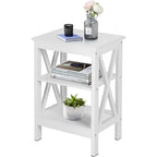 Table de chevet moderne avec 3 étagères de rangement