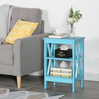 Table de chevet moderne avec 3 étagères de rangement