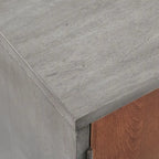 Table de chevet de rangement grise
