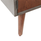 Table de chevet de rangement grise