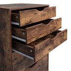 Meuble de rangement à tiroirs pour bureau 7 tiroirs, unité de classement mobile avec roulettes pivotantes, rangement d'artisanat pour la maison, le bureau