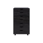 Meuble de rangement à tiroirs pour bureau 7 tiroirs, unité de classement mobile avec roulettes pivotantes, rangement d'artisanat pour la maison, le bureau