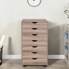 Meuble de rangement à tiroirs pour bureau 7 tiroirs, unité de classement mobile avec roulettes pivotantes, rangement d'artisanat pour la maison, le bureau