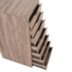 Meuble de rangement à tiroirs pour bureau 7 tiroirs, unité de classement mobile avec roulettes pivotantes, rangement d'artisanat pour la maison, le bureau