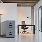 Meuble de rangement à tiroirs pour bureau 7 tiroirs, unité de classement mobile avec roulettes pivotantes, rangement d'artisanat pour la maison, le bureau