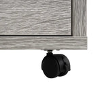 Commode à 5 tiroirs, commode de rangement en bois avec roulettes, organisateur de rangement pour travaux manuels et unité de rangement de bureau avec tiroirs
