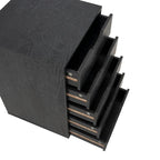 Commode à 5 tiroirs, commode de rangement en bois avec roulettes, organisateur de rangement pour travaux manuels et unité de rangement de bureau avec tiroirs