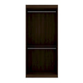 Armoire penderie moderne double ouverte de 35,9 po avec 2 tringles de suspension