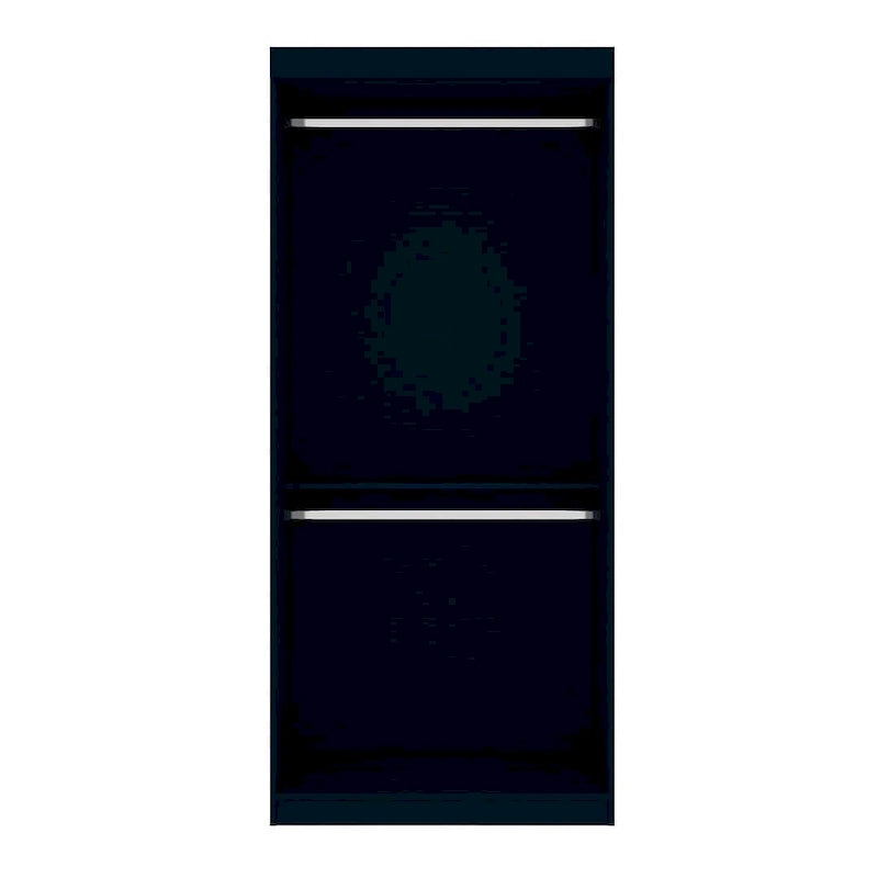 Armoire penderie moderne double ouverte de 35,9 po avec 2 tringles de suspension