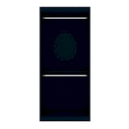  Mulberry 35.9 Open Double Hanging Modern Wardrobe Clo with 2 Hanging Rods