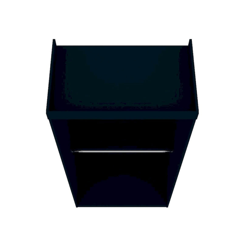 Armoire penderie moderne double ouverte de 35,9 po avec 2 tringles de suspension