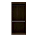 Armoire penderie moderne double ouverte de 35,9 po avec 2 tringles de suspension