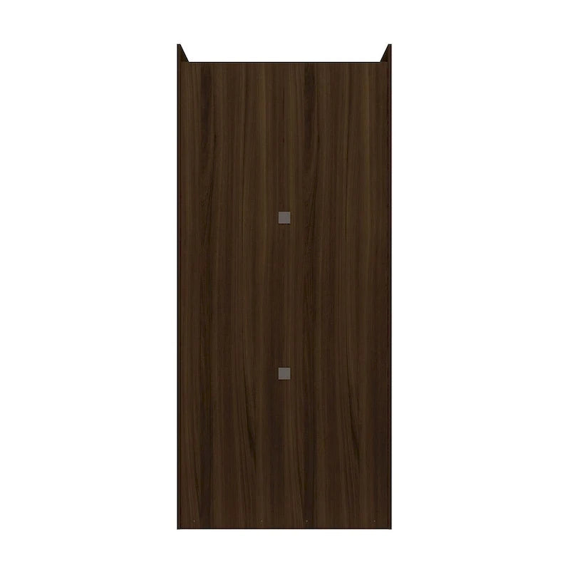 Armoire penderie moderne double ouverte de 35,9 po avec 2 tringles de suspension