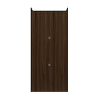 Armoire penderie moderne double ouverte de 35,9 po avec 2 tringles de suspension
