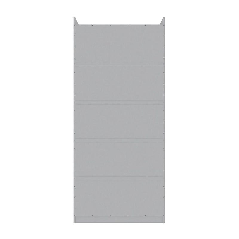 Armoire penderie moderne double ouverte de 35,9 po avec 2 tringles de suspension