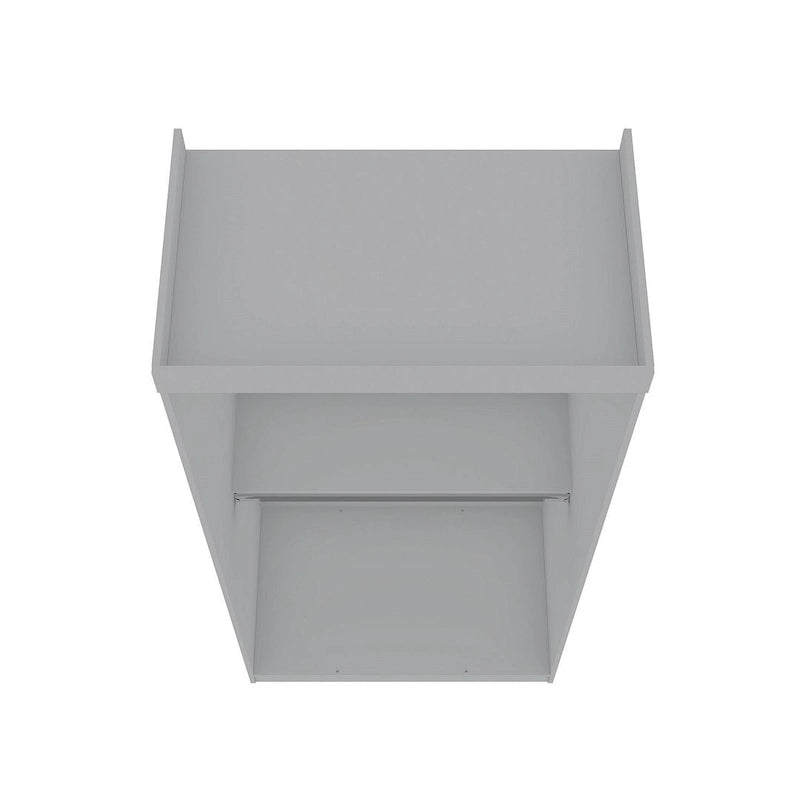 Armoire penderie moderne double ouverte de 35,9 po avec 2 tringles de suspension