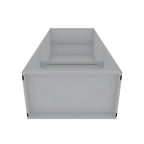 Armoire penderie moderne double ouverte de 35,9 po avec 2 tringles de suspension