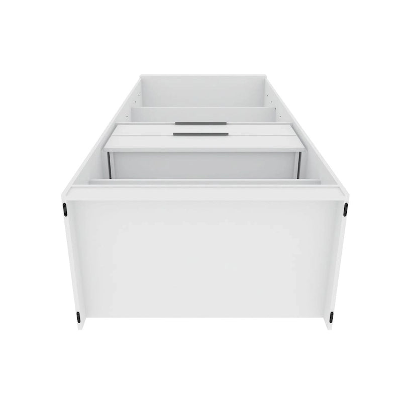 Ouvrir 2 armoires de garde-robe modernes sectionnelles