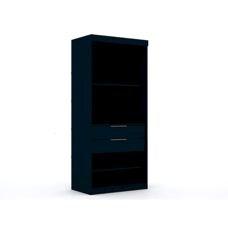 Ouvrir 2 armoires de garde-robe modernes sectionnelles