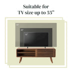 Meuble TV bas à lattes 46 KD