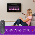 Meuble TV avec cheminée encastrable – Meuble multimédia élégant