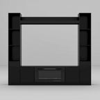 Meuble TV avec cheminée encastrable – Meuble multimédia élégant