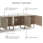 Meuble TV moderne à 3 portes de 150 cm