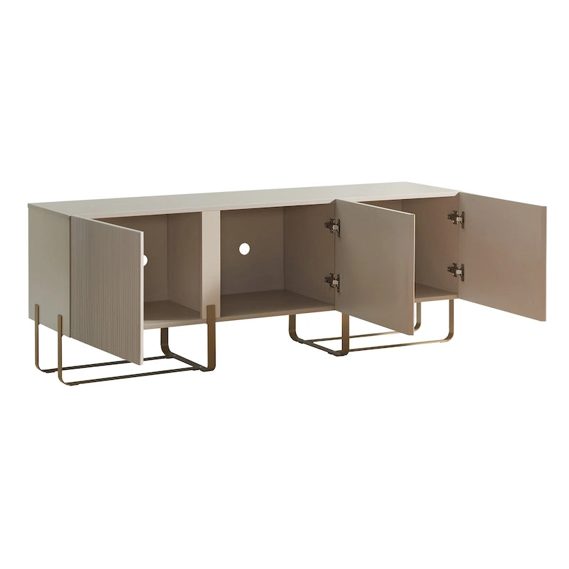 Meuble TV moderne à 3 portes de 150 cm