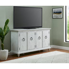 Meuble TV console en bois massif 65