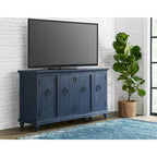 Meuble TV console en bois massif 65