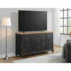 Meuble TV console en bois massif 65