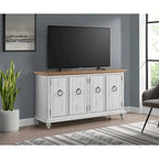 Meuble TV console en bois massif 65