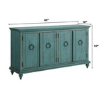 Meuble TV console en bois massif 65