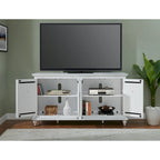 Meuble TV console en bois massif 65