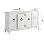 Meuble TV console en bois massif 65