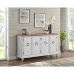 Meuble TV console en bois massif 65