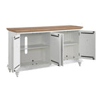 Meuble TV console en bois massif 65
