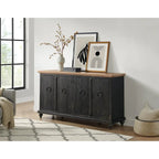 Meuble TV console en bois massif 65
