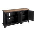Meuble TV console en bois massif 65