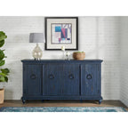 Meuble TV console en bois massif 65