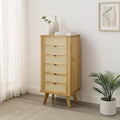 Armoire à bijoux 5 tiroirs en cannage