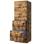 Meuble de rangement vertical verrouillable à 4 tiroirs de 130 cm de haut pour bureau à domicile