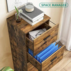Meuble de rangement vertical verrouillable à 4 tiroirs de 130 cm de haut pour bureau à domicile